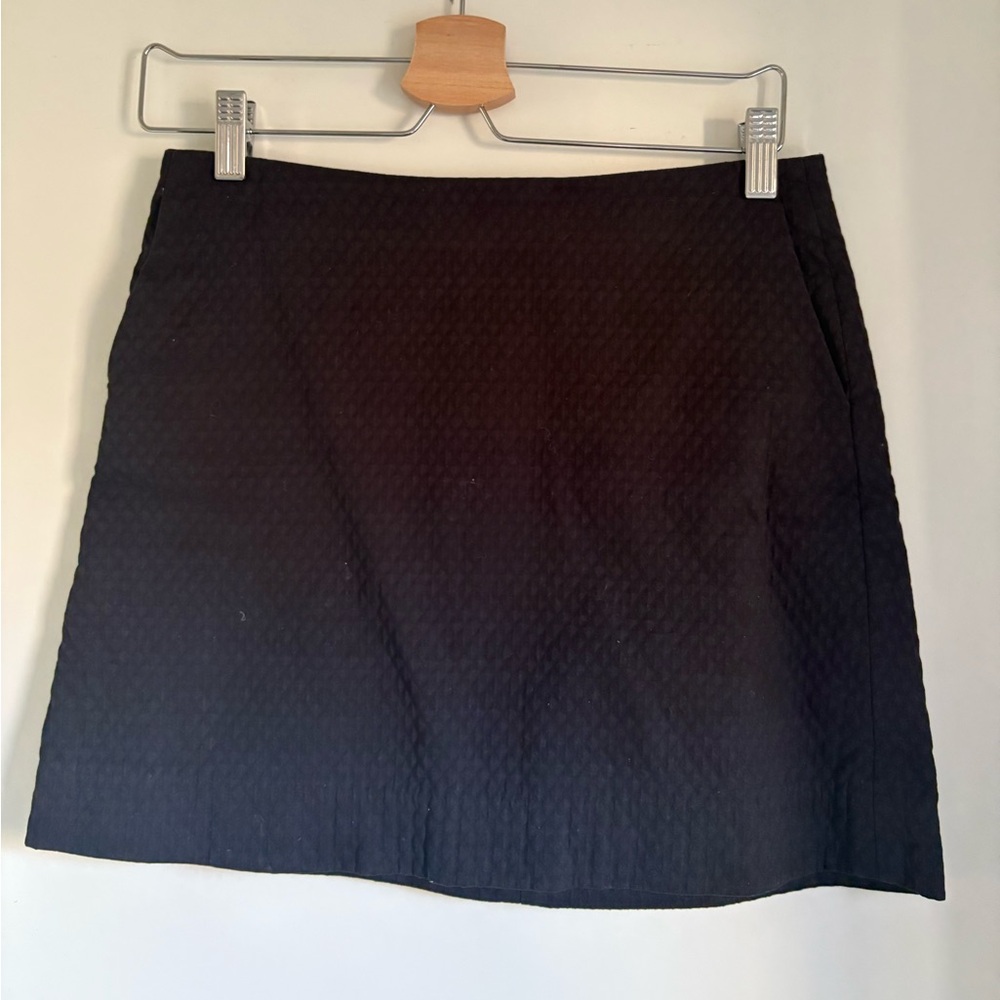 GAP Textured Black Mini Skirt
